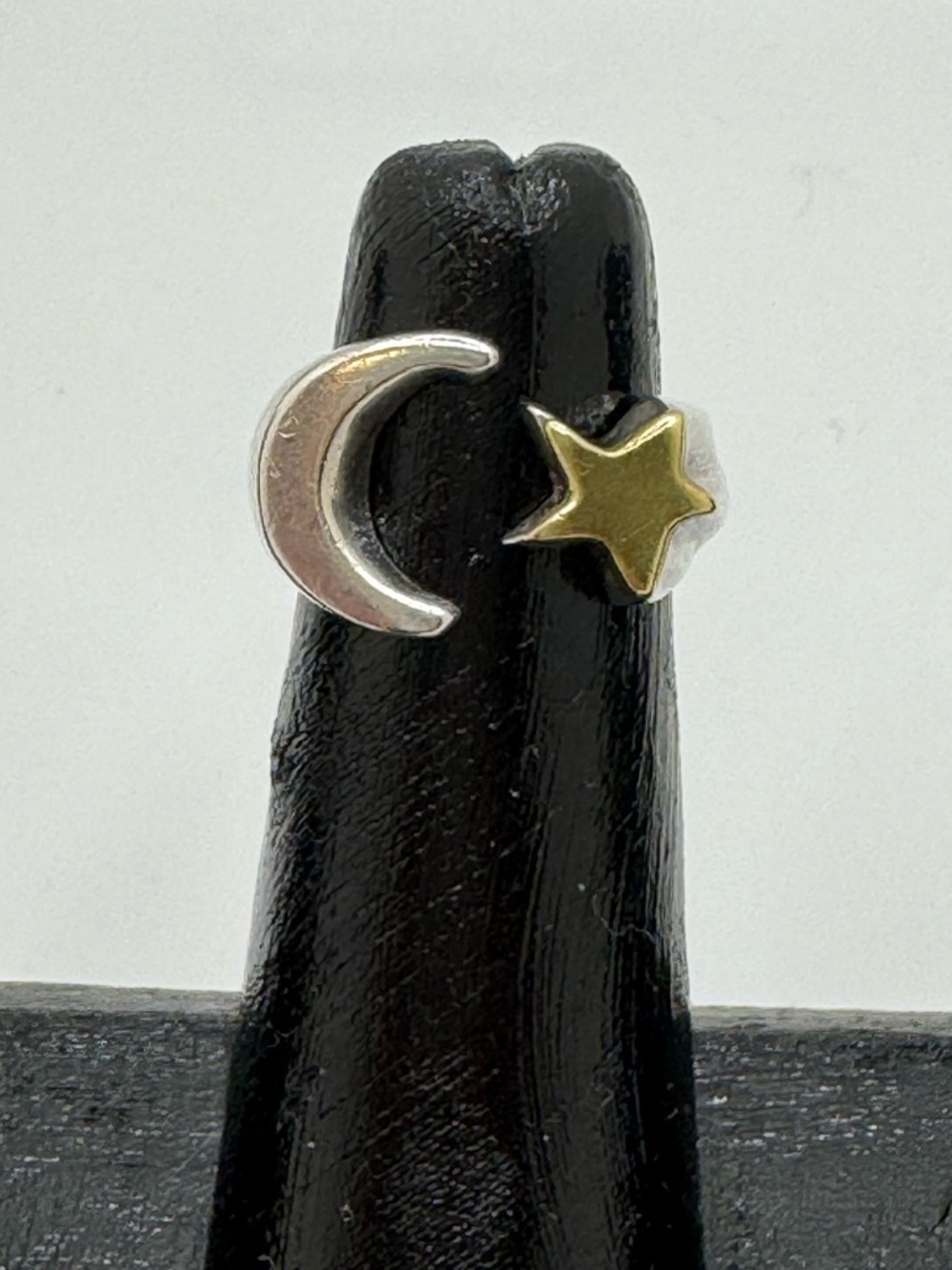 Vintage Moon and Star Mexico 925 Silver Ring
